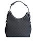 GG Mono Hobo, &pound;295, Handbags, Black, Coated Canvas, Front view
